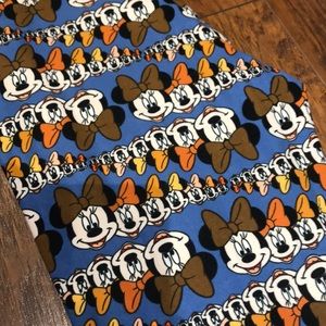 NEW LuLaRoe Minnie Mouse brown tone leggings